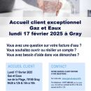 Accueil exceptionnel de la conseillère clientèle au bureau de Gaz et Eaux 